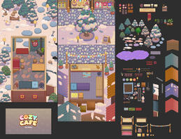 Cozy Cafe Map Assets